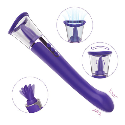 Female Tongue Licking Vibrator Breast Teasing Massage Vibration Masturbation Device Sex Toy