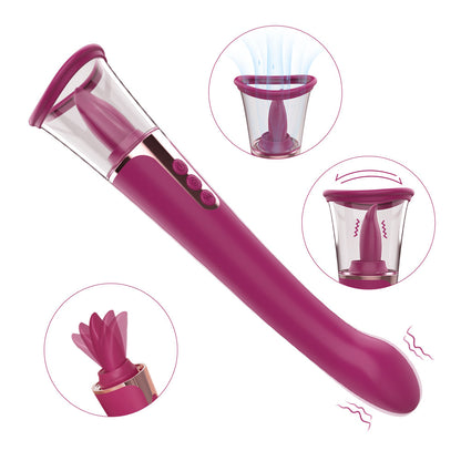 Female Tongue Licking Vibrator Breast Teasing Massage Vibration Masturbation Device Sex Toy